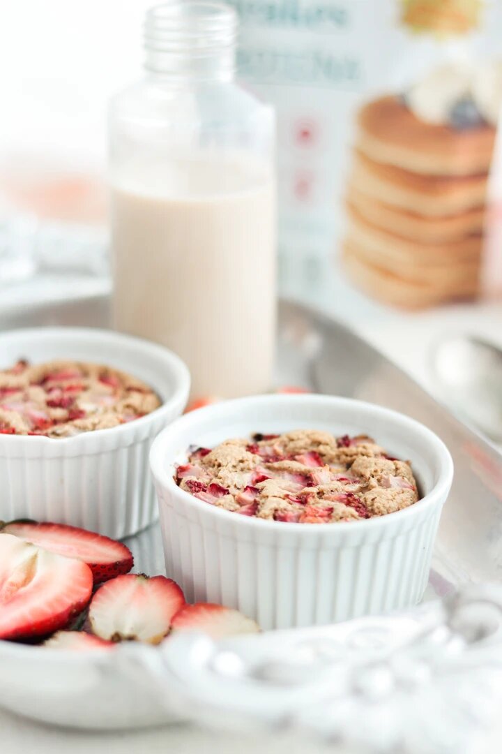 Strawberry Protein Mug Cake