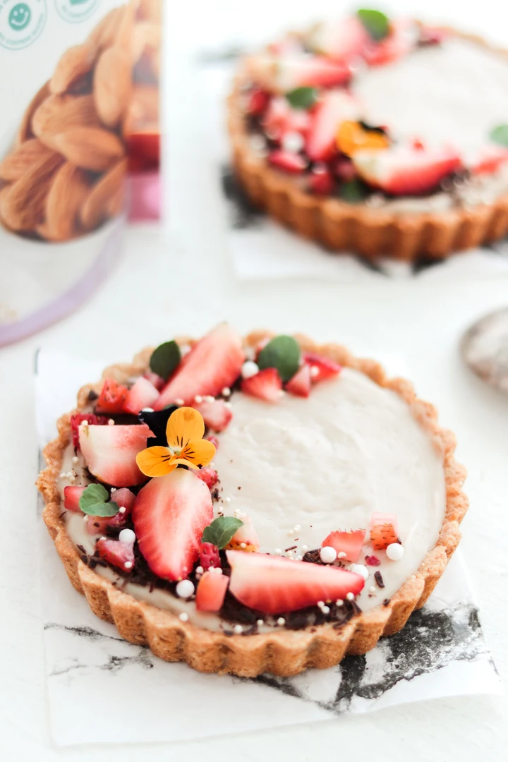 Healthy Vanilla Custard Tartlets