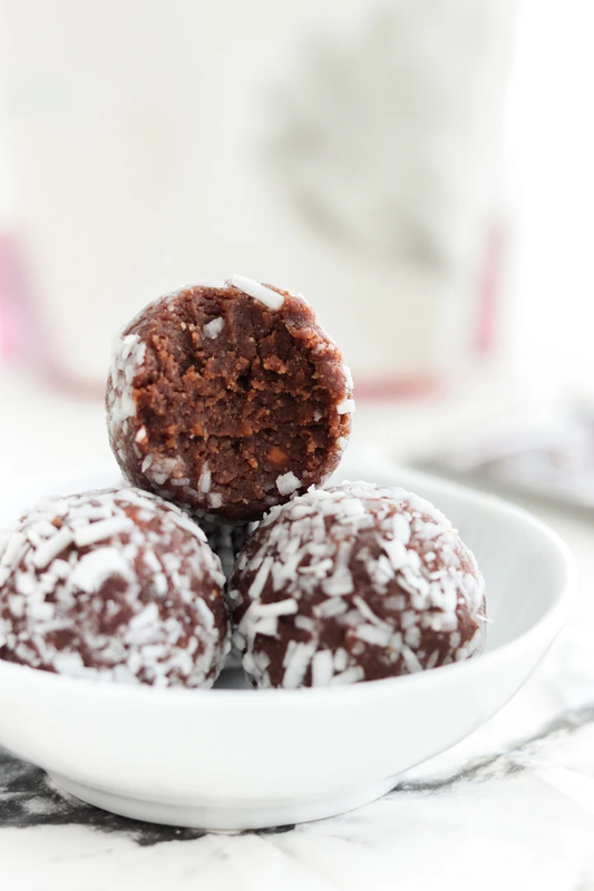 Coconut Brownie Truffles