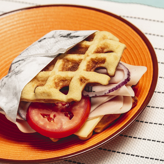 Keto waffle sandwich