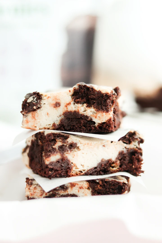 Cheesecake brownie bites