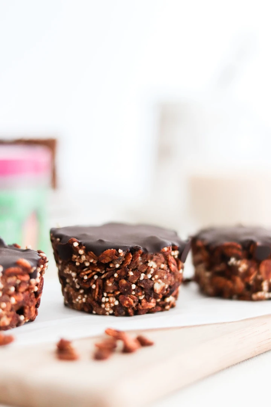 Granola Cups with Peanut Butter Filling