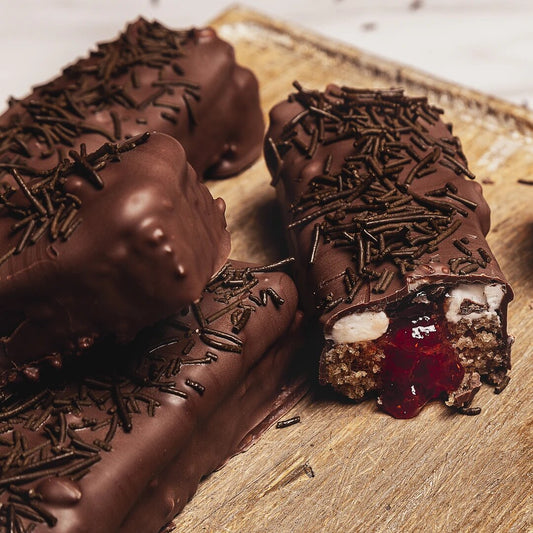 Mini Gansito Cookies filled with strawberry jam